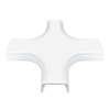 FM4T500-W Wire Trak 500 Series 1" W x 1/2" H Surface Raceway 4 Way Tee Fitting - White