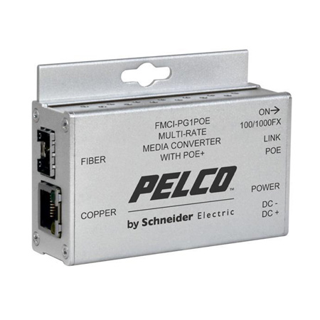 FMCI-PF1POE Pelco Media Converter SFP 100M 1Channel POE