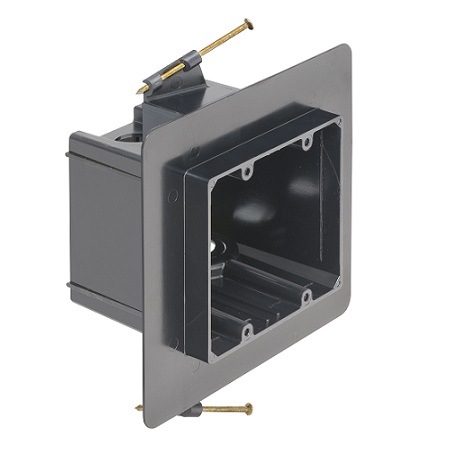 FN102FX-10 Arlington Industries 2-Gang Non-Gasketed Nail-On Vapor Boxes for Devices - Pack of 10