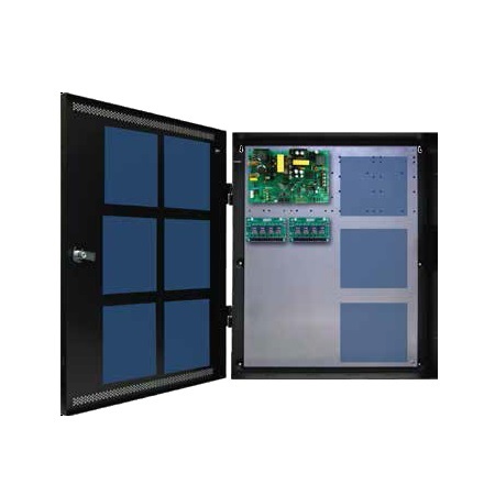 FPO150-2D8E4V1 LifeSafety Power Vertx 16 Door 12 Amp 12VDC 16 Auxiliary Distribution Outputs Access Control Power Supply in UL Listed Indoor 20" W x 24" H x 6.5" D Electrical Enclosure