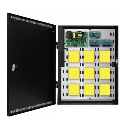 FPO150-B1002D8E6P LifeSafety Power Paxton 8 Door 4 Amp 12VDC 4 Amp 24VDC 16 Auxiliary Distribution Outputs Access Control Power Supply in UL Listed Indoor 23" W x 30" H x 6.5" D Electrical Enclosure
