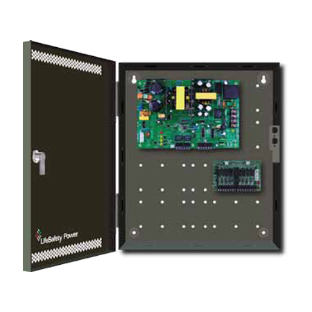 FPO150-F8E1 LifeSafety Power 12 Amp 12VDC 8 FAI Control Access Control and CCTV Power Supply in UL Listed Indoor 12" W x 14" H x 4.5" D Electrical Enclosure