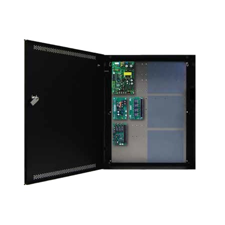 FPO75-B100C4D8E2V LifeSafety Power Vertx 4 Door 2 Amp 12VDC and 24VDC 4 Lock and 8 Auxiliary Distribution Outputs Access Control Power Supply in UL Listed Indoor 16" W x 20" H x 4.5" D Electrical Enclosure