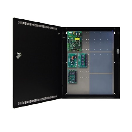 FPO75-B100C4E2V LifeSafety Power Vertx 4 Door 2 Amp 12VDC and 24VDC 4 Lock Access Control Power Supply in UL Listed Indoor 16" W x 20" H x 4.5" D Electrical Enclosure