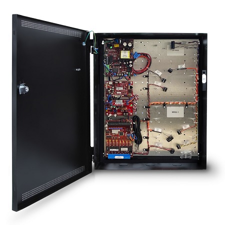 FPO75-C4D8PE2M/T4-C LifeSafety Power ProWire Mercury 4 Door 6 Amp 12VDC 4 Lock and 8 Auxiliary Distribution Outputs Access Control Power Supply in UL Listed Indoor 16" W x 20" H x 4.5" D Electrical Enclosure