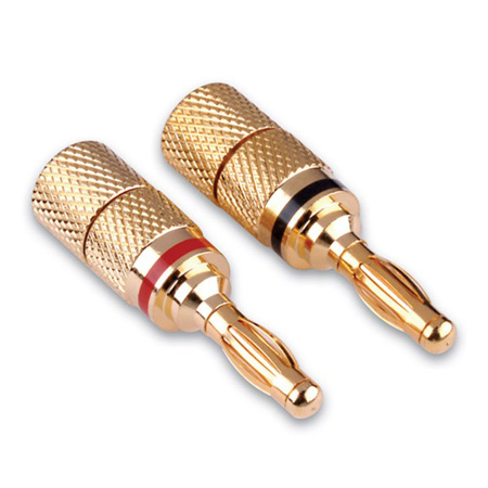 FR0503RX Vanco Gold Plated Banana Plugs - 1 Pair