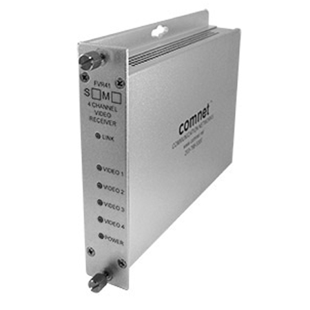 FVR41S1 Comnet 4-Channel Digitally Encoded Video Receiver SM 1 fiber