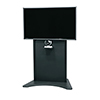 Show product details for FVS-800S-BK Middle Atlantic FlexView Single Display Cart Stationary with Levelers 42" to 80" Monitors - Black