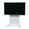 Show product details for FVS-800S-WH Middle Atlantic FlexView Single Display Cart Stationary with Levelers Vesa 800 Mounting Pattern - White