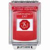 Show product details for G3A039EX-EN STI G3 Multipurpose Push Button No Camera Red 14010 Flush without Sound Turn-To-Reset Emergency Exit - English