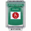 Show product details for G3A135PL-EN STI G3 Multipurpose Push Button No Camera Green 14010 Flush without Sound Momentary Police - English