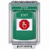 G3A135XT-EN STI G3 Multipurpose Push Button No Camera Green 14010 Flush without Sound Momentary Exit - English