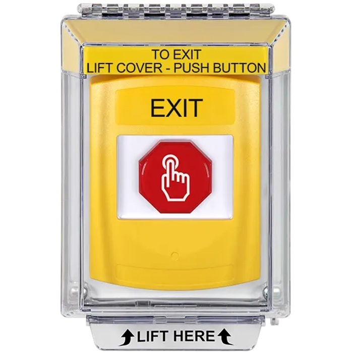 G3A235XT-EN STI G3 Multipurpose Push Button No Camera Yellow 14010 Flush without Sound Momentary Exit - English