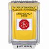 Show product details for G3A239ES-EN STI G3 Multipurpose Push Button No Camera Yellow 14010 Flush without Sound Turn-To-Reset Emergency Stop - English