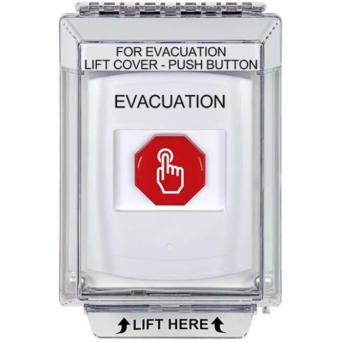 G3A335EV-EN STI G3 Multipurpose Push Button No Camera White 14010 Flush without Sound Momentary Evacuation - English