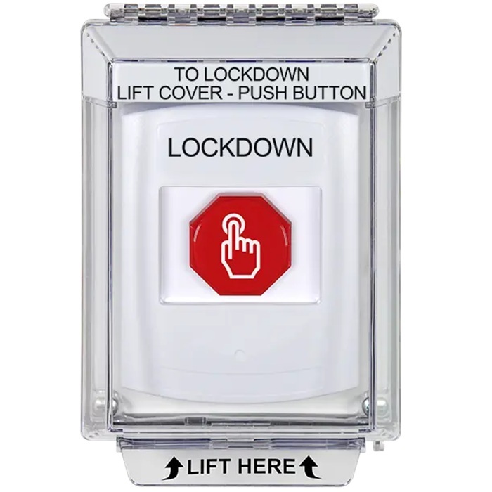 G3A335LD-EN STI G3 Multipurpose Push Button No Camera White 14010 Flush without Sound Momentary LockDown - English