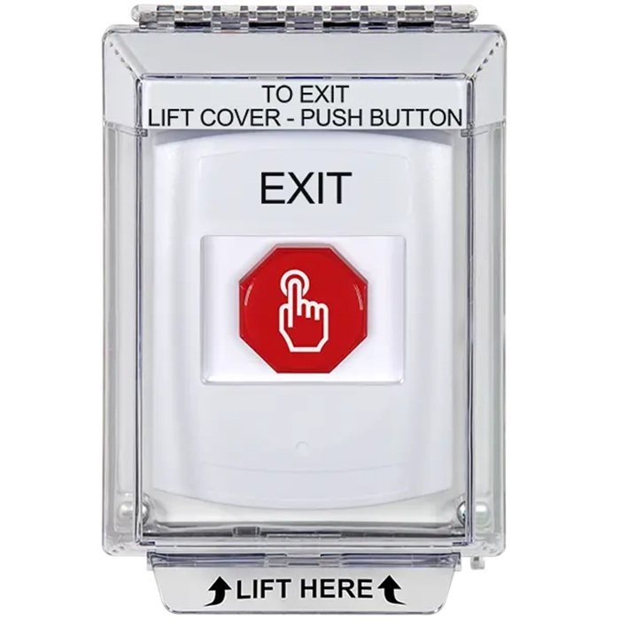 G3A335XT-EN STI G3 Multipurpose Push Button No Camera White 14010 Flush without Sound Momentary Exit - English