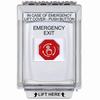 G3A339EX-EN STI G3 Multipurpose Push Button No Camera White 14010 Flush without Sound Turn-To-Reset Emergency Exit - English