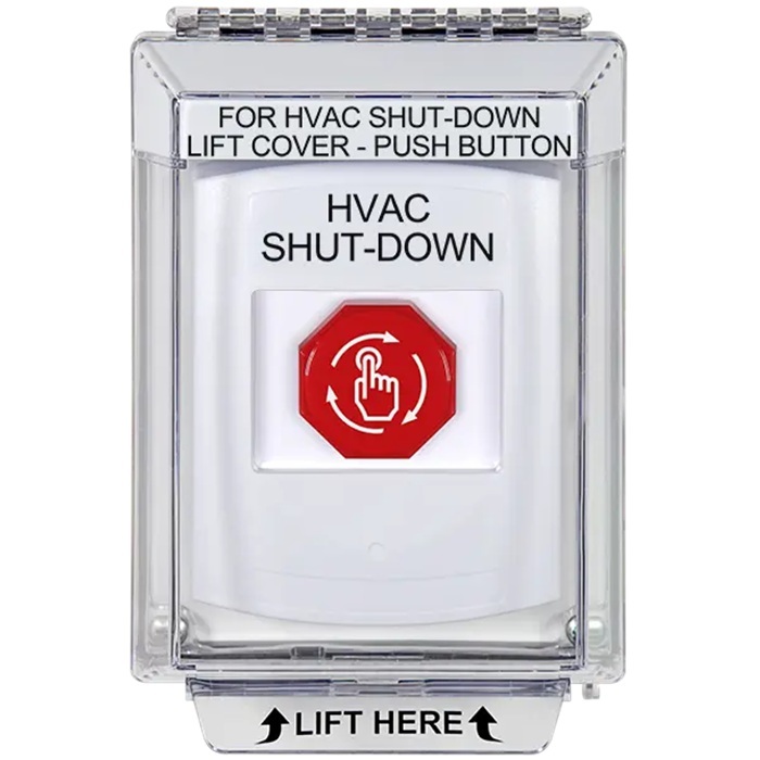 G3A339HV-EN STI G3 Multipurpose Push Button No Camera White 14010 Flush without Sound Turn-To-Reset HVAC Shut-Down - English