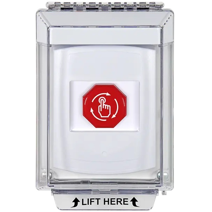 G3A339NT-EN STI G3 Multipurpose Push Button No Camera White 14010 Flush without Sound Turn-To-Reset No Text - English