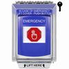 Show product details for G3A432EM-EN STI G3 Multipurpose Push Button No Camera Blue 14010 Flush without Sound Key-To-Reset Emergency - English