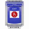 Show product details for G3A435XT-EN STI G3 Multipurpose Push Button No Camera Blue 14010 Flush without Sound Momentary Exit - English