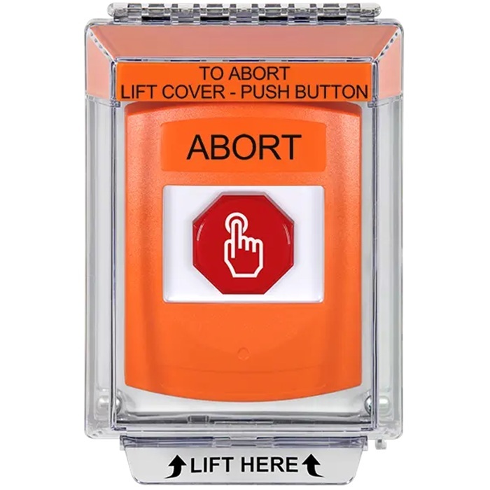 G3A535AB-EN STI G3 Multipurpose Push Button No Camera Orange 14010 Flush without Sound Momentary Abort - English
