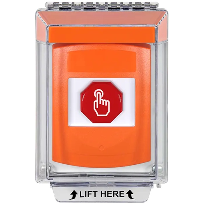 G3A535NT-EN STI G3 Multipurpose Push Button No Camera Orange 14010 Flush without Sound Momentary No Text - English