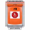 G3A535RM-EN STI G3 Multipurpose Push Button No Camera Orange 14010 Flush without Sound Momentary Running Man Symbol - English