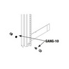Show product details for GANG-10T Middle Atlantic Hardware for Threaded Rack Ganging Inserts, 10 Racks