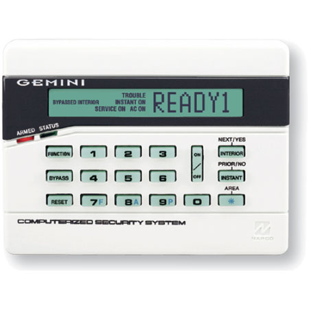 GEM-RP2ASE2 NAPCO Alpha Symbol Stay/Away Keypad