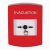 Show product details for GLR001EV-EN STI Red Indoor Only No Cover Key-to-Reset Push Button with EVACUATION Label English