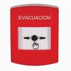 Show product details for GLR001EV-ES STI Red Indoor Only No Cover Key-to-Reset Push Button with EVACUATION Label Spanish