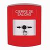 GLR001LD-ES STI Red Indoor Only No Cover Key-to-Reset Push Button with LOCKDOWN Label Spanish