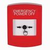 Show product details for GLR001PO-EN STI Red Indoor Only No Cover Key-to-Reset Push Button with EMERGENCY POWER OFF Label English