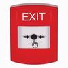 Show product details for GLR001XT-EN STI Red Indoor Only No Cover Key-to-Reset Push Button with EXIT Label English