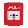 Show product details for GLR001XT-ES STI Red Indoor Only No Cover Key-to-Reset Push Button with EXIT Label Spanish