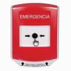 GLR021EM-ES STI Red Indoor Only Shield Key-to-Reset Push Button with EMERGENCY Label Spanish