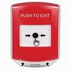Show product details for GLR021PX-EN STI Red Indoor Only Shield Key-to-Reset Push Button with PUSH TO EXIT Label English