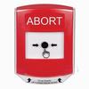 Show product details for GLR0A1AB-EN STI Red Indoor Only Shield w/ Sound Key-to-Reset Push Button with ABORT Label English
