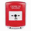 Show product details for GLR0A1LD-ES STI Red Indoor Only Shield w/ Sound Key-to-Reset Push Button with LOCKDOWN Label Spanish