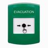 Show product details for GLR101EV-EN STI Green Indoor Only No Cover Key-to-Reset Push Button with EVACUATION Label English