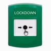 Show product details for GLR101LD-EN STI Green Indoor Only No Cover Key-to-Reset Push Button with LOCKDOWN Label English