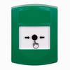 Show product details for GLR101NT-ES STI Green Indoor Only No Cover Key-to-Reset Push Button with No Text Label Spanish