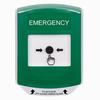 Show product details for GLR121EM-EN STI Green Indoor Only Shield Key-to-Reset Push Button with EMERGENCY Label English