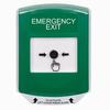Show product details for GLR121EX-EN STI Green Indoor Only Shield Key-to-Reset Push Button with EMERGENCY EXIT Label English