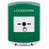 Show product details for GLR121LD-EN STI Green Indoor Only Shield Key-to-Reset Push Button with LOCKDOWN Label English