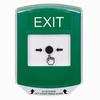 Show product details for GLR121XT-EN STI Green Indoor Only Shield Key-to-Reset Push Button with EXIT Label English