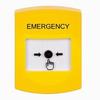 Show product details for GLR201EM-EN STI Yellow Indoor Only No Cover Key-to-Reset Push Button with EMERGENCY Label English