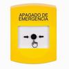 Show product details for GLR201PO-ES STI Yellow Indoor Only No Cover Key-to-Reset Push Button with EMERGENCY POWER OFF Label Spanish